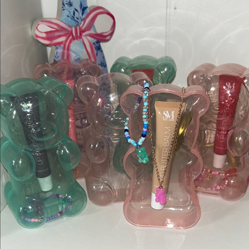 XL Gummy Bear Easter Egg with Lip Butter and Gummy Bear Accessories